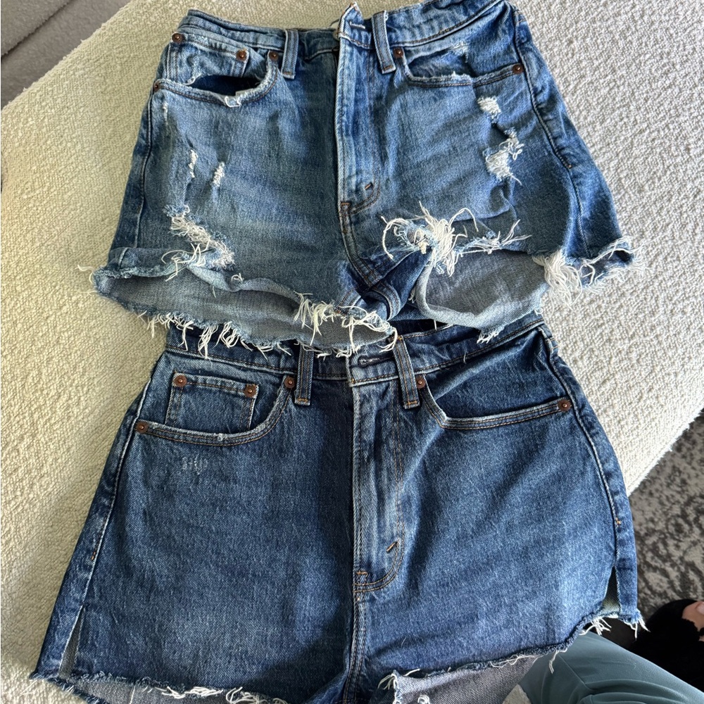 Abercrombie & Fitch Blue Jean Shorts